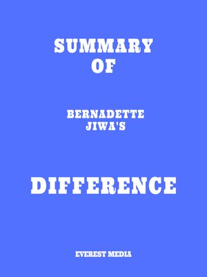 cover image of Summary of Bernadette Jiwa's Difference